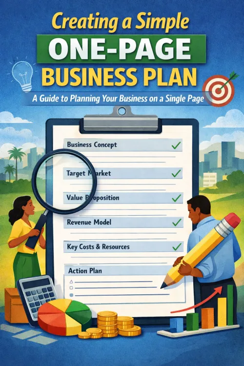 One Page Business Plan